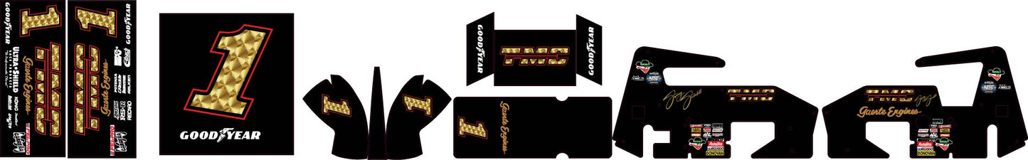 Custom Theme 1RC Sprint Car Remote Control Car Wrap With Gloss Laminate