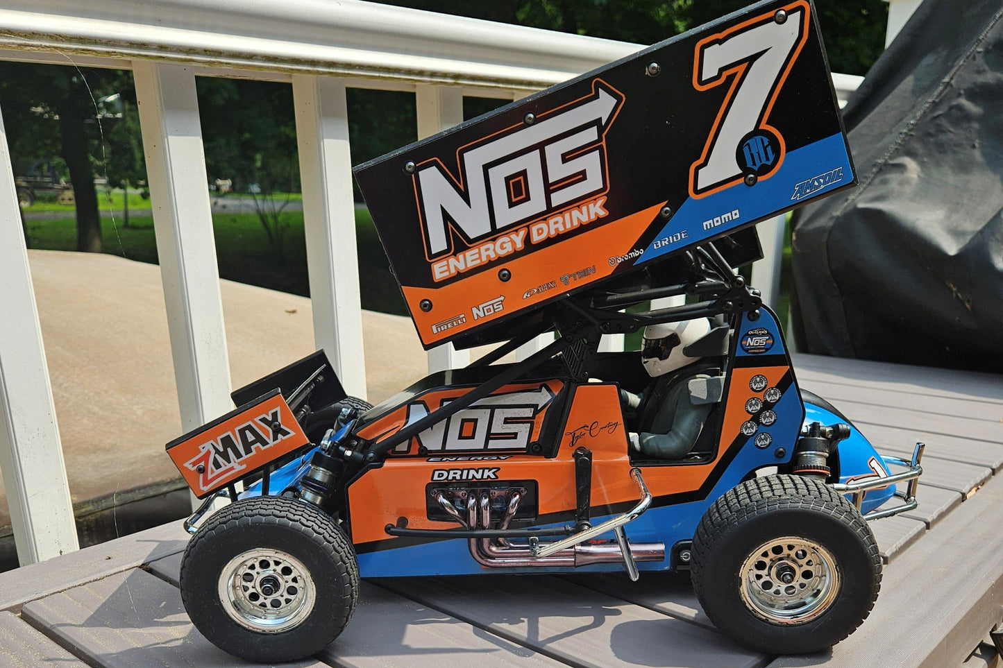 Sunshine Tyler Courtney Themed Losi 22 Sprint Car Remote Control Car Wrap With Gloss Laminate