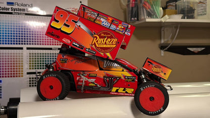 Lightning McQueen Losi 22 Sprint Car RC Wrap
