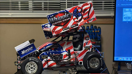 Stock USA Patriotic Losi 22 Wrap - Custom Name/Number/Sponsor Design