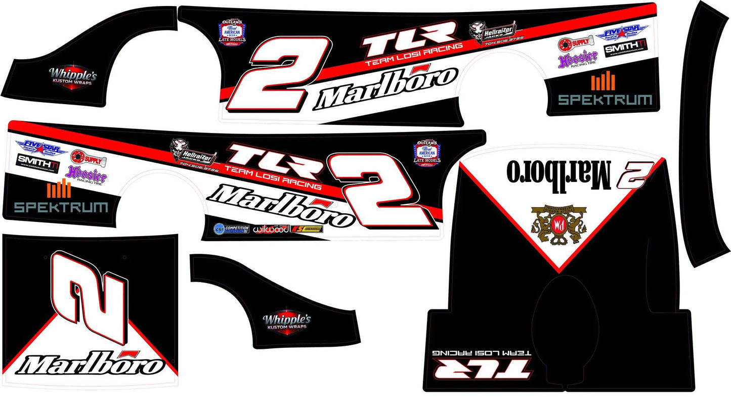 Losi 22S Dirt Late Model 1/10 scale custom wrap