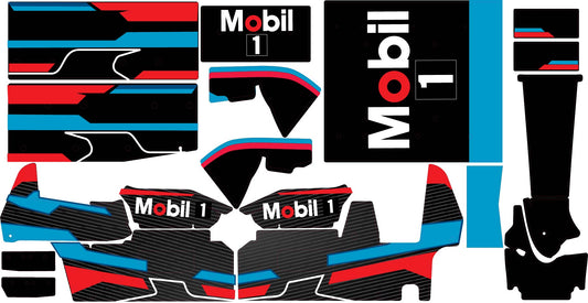 Custom Mobil 1 Theme  Losi 22 Sprint Car Remote Control Car Wrap With Gloss Laminate