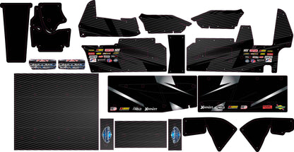Stock Carbon Fiber and Color Losi 22 Wrap - Custom Name/Number/Sponsor Design with Gloss Laminate