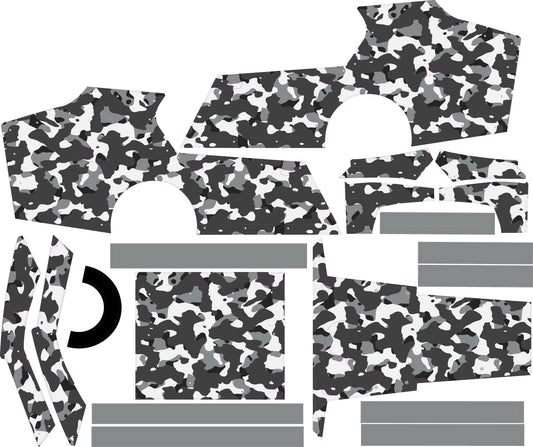 Camouflage Themed  Traxxas Modified / Mudboss Remote Control Car Wrap With Gloss Laminate