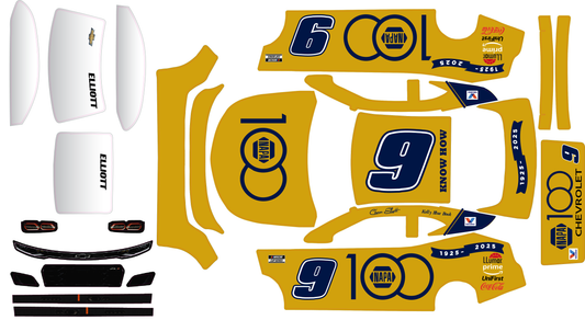 Ford Custom Losi Nascar Remote Control Car Wrap With Gloss Laminate