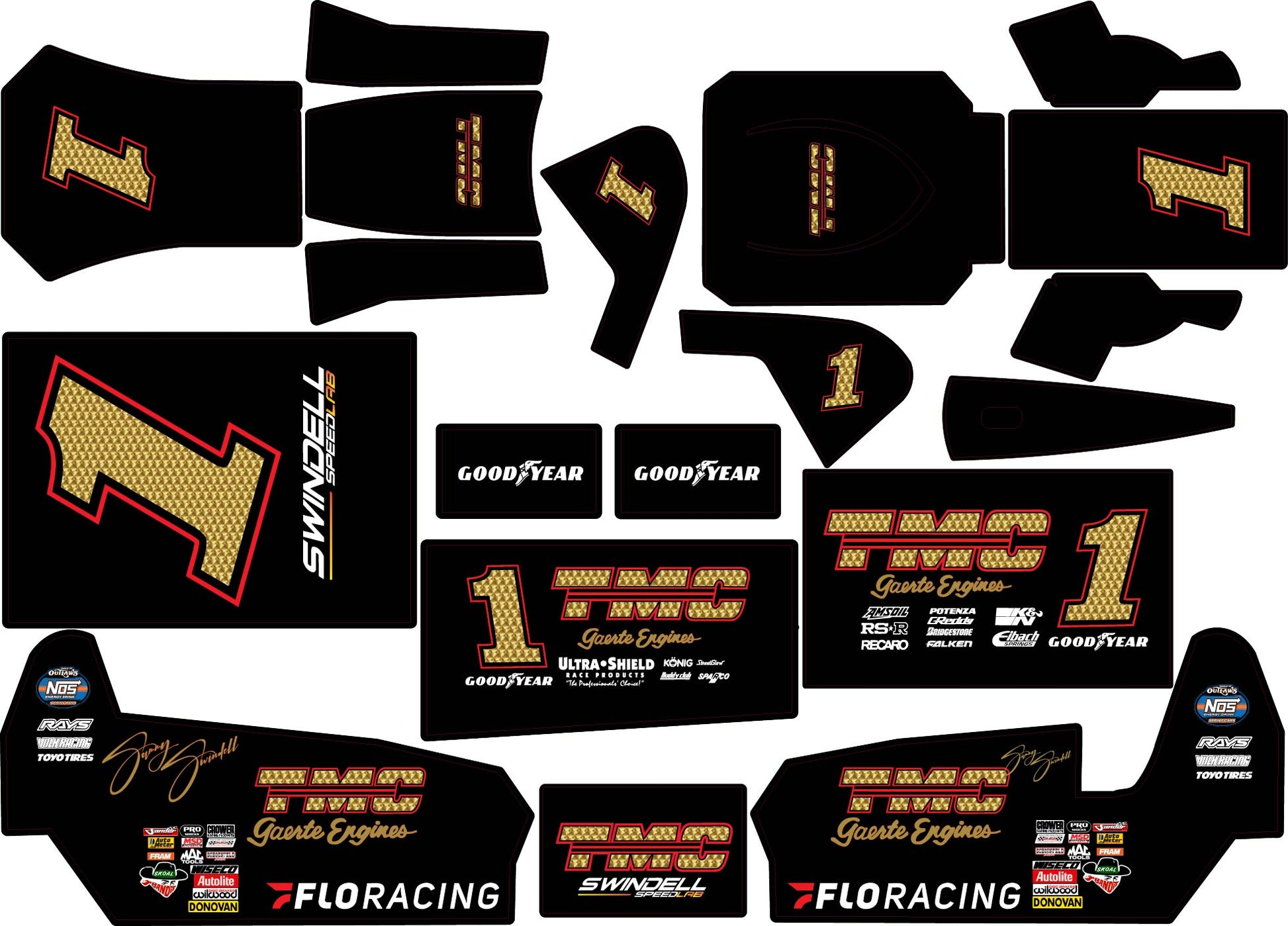 Sammy Swindell 1/10 Scale Sprint Car Wrap