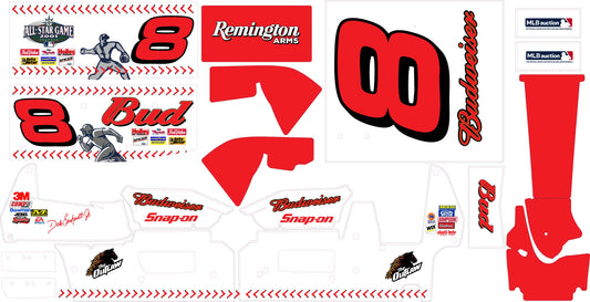 2001 Dale Jr 8 All Star Themed Losi Sprint Car Remote Control Car Wrap With Gloss Laminate