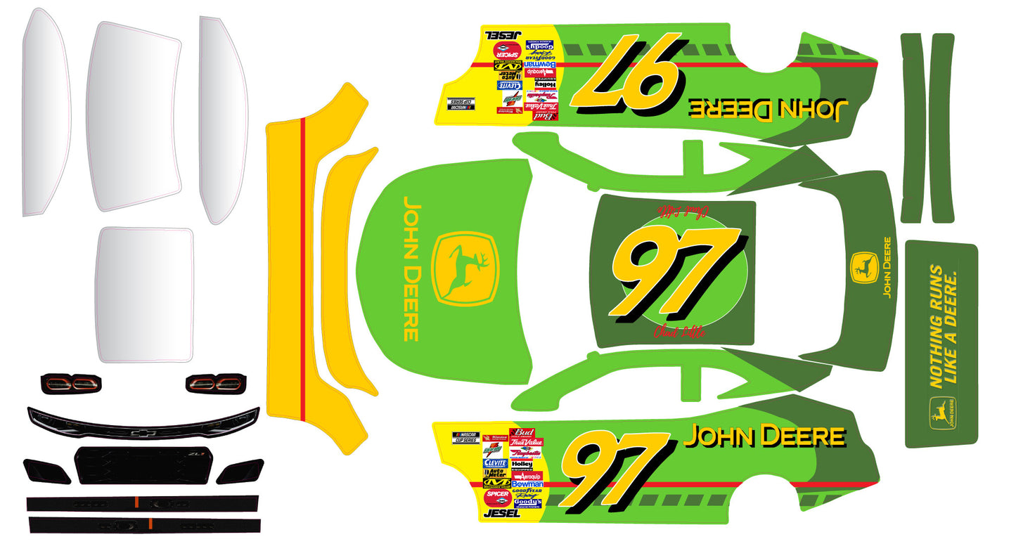 Chad Little Themed  Losi Nascar Chevy Remote Control Car Wrap With Gloss Laminate