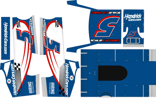 Kyle Larson Themed Salvas Mudboss Remote Control Car Wrap With Gloss Laminate
