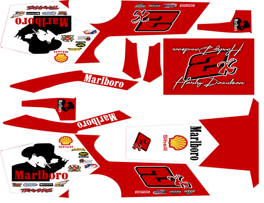 Marlboro Racing Inspired Traxxas Modified Wrap Remote Control / RC