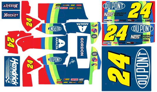 Losi 22s Sprint Car #24 Jeff Gordon Inspired Wrap Rainbow Warriors