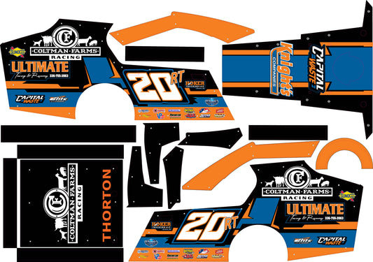 Ricky Thorton Jr / RTJ Themed Traxxas Modified / Mudboss Remote Control Car Wrap With Gloss Laminate