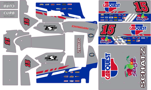 Losi 22s Sprint Car Donnie Schatz #15 Inspired Wrap