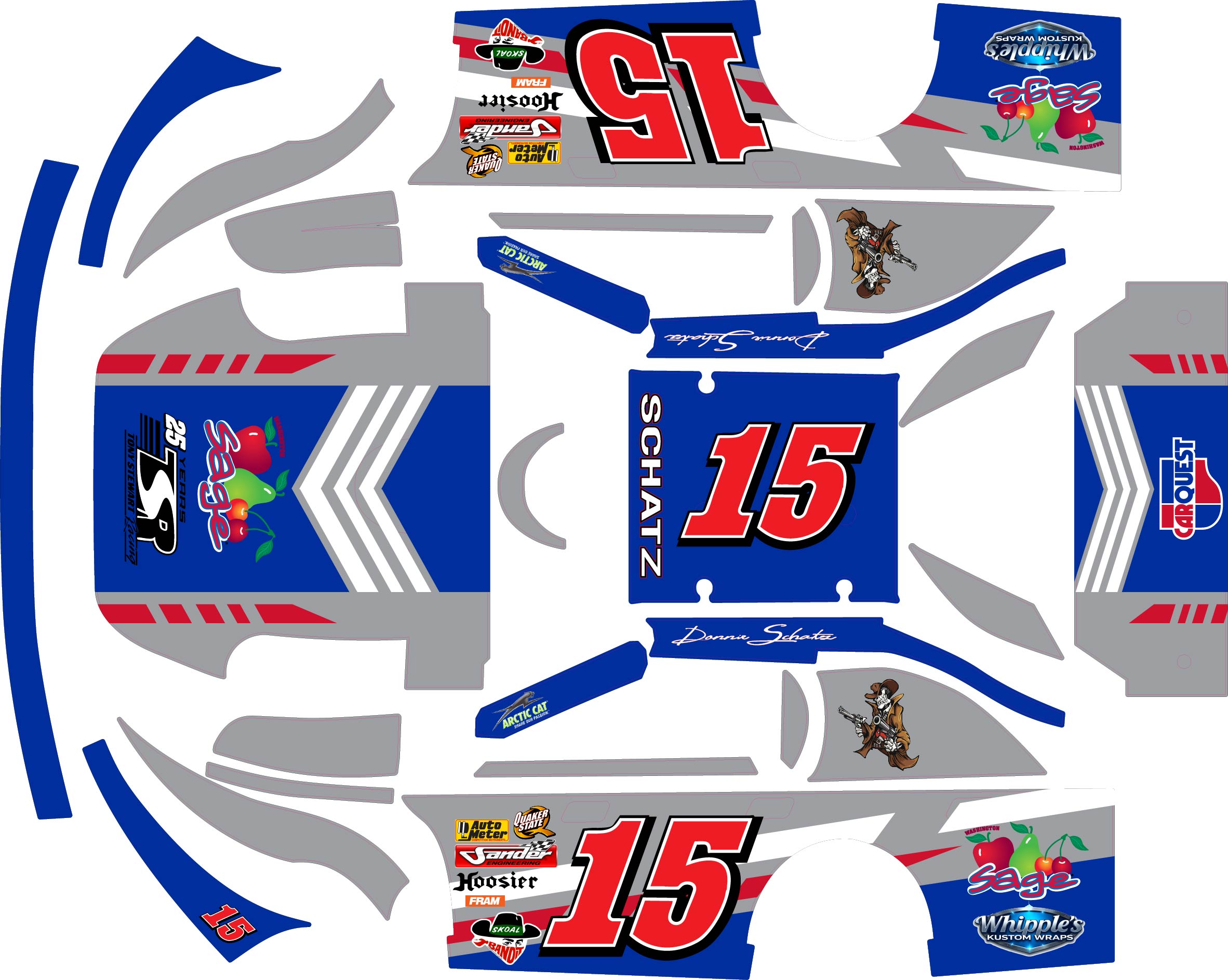 Donnie Schatz Themed Traxxas Late Model Wrap - Sprint Car Champion ...