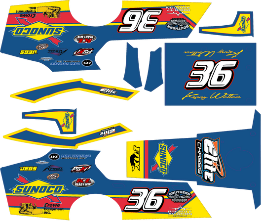 Kenny Wallace Inspired Traxxas Modified Wrap Remote Control / RC