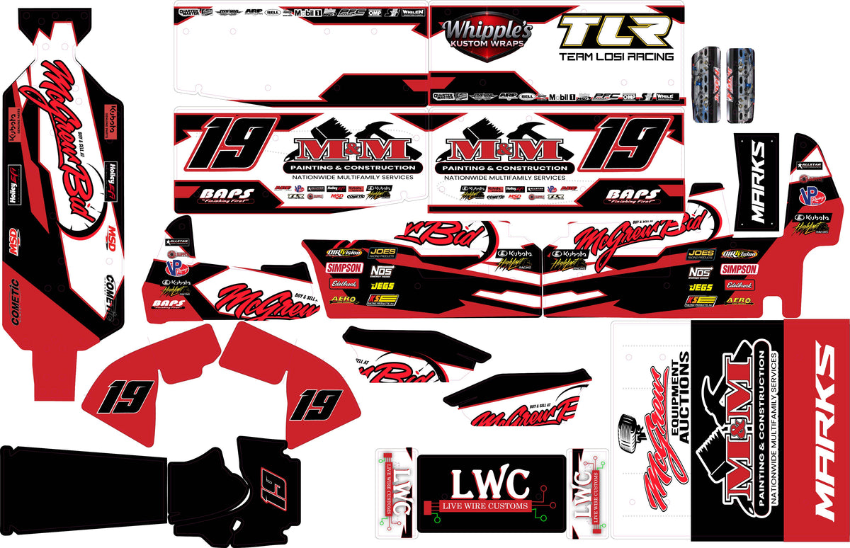 Brent Marks Losi 22 Sprint Car Wrap - Premium RC Racing Graphics ...