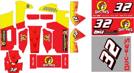 Losi 22s Sprint Car Buc-ee's Remote Control / RC Wrap