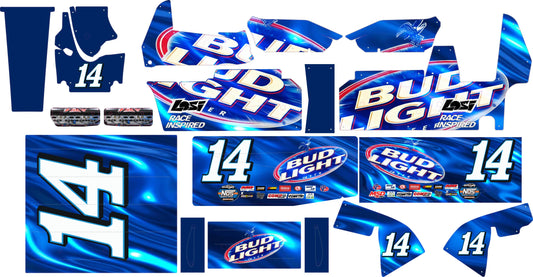 Bud Losi Sprint Car Wrap with Gloss Laminate
