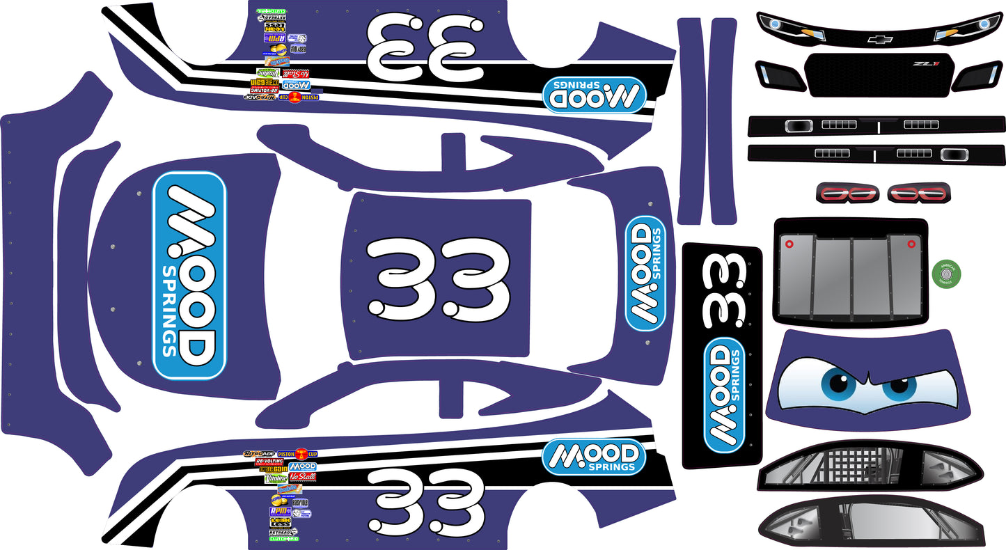 Losi Nascar Chevy Mood Springs Cars Theme