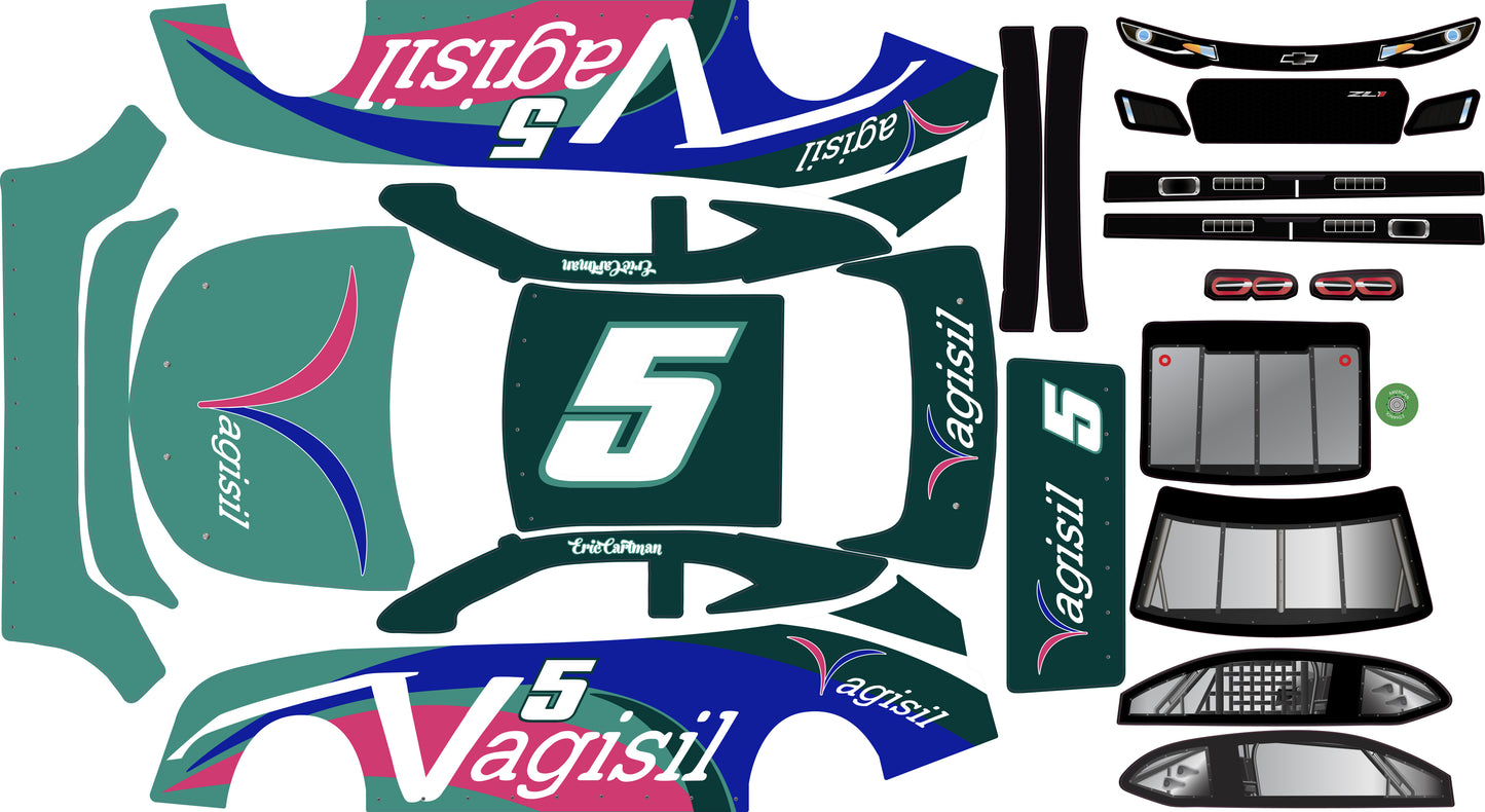 Losi NASCAR Chevy Cartman Vagisil Wrap