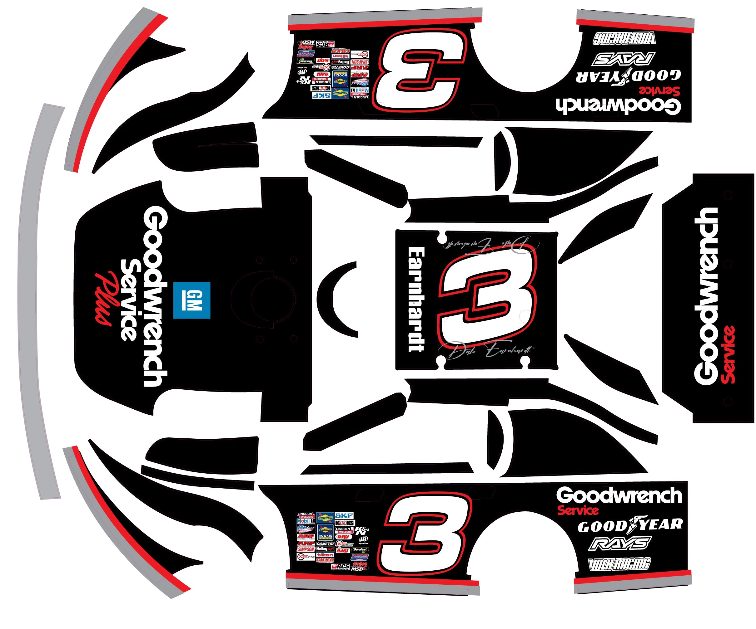 Dale Earnhardt Sr. Themed Traxxas Late Model Wrap - Intimidator Legend ...