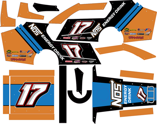 Sheldon Haudenschild Inspired Traxxas Modified Wrap Remote Control / RC