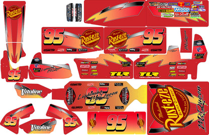 Lightning McQueen Losi 22 Sprint Car RC Wrap