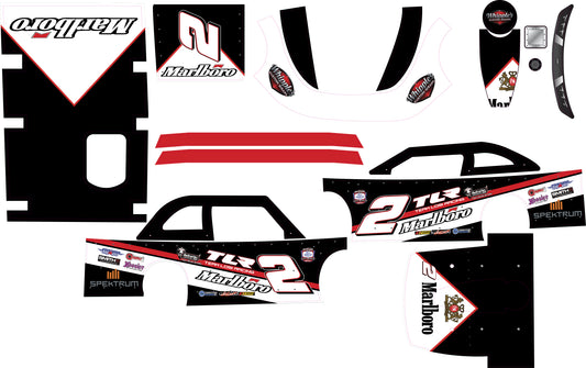 Losi 1/12 Scale NASCAR Pro Line Tombstone Custom Late Model Wrap