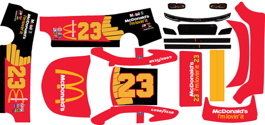 McDonalds Themed Losi Nascar Chevy Remote Control Car Wrap With Gloss Laminate