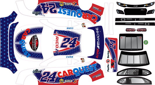 Rico Custom Losi Nascar Chevy Remote Control Car Wrap With Gloss Laminate