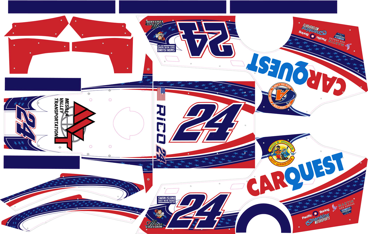 Rico Carquest Traxxas Modified Wrap