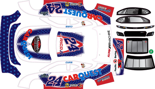 Custom Losi NASCAR Late Model Wrap – 1/12 Scale