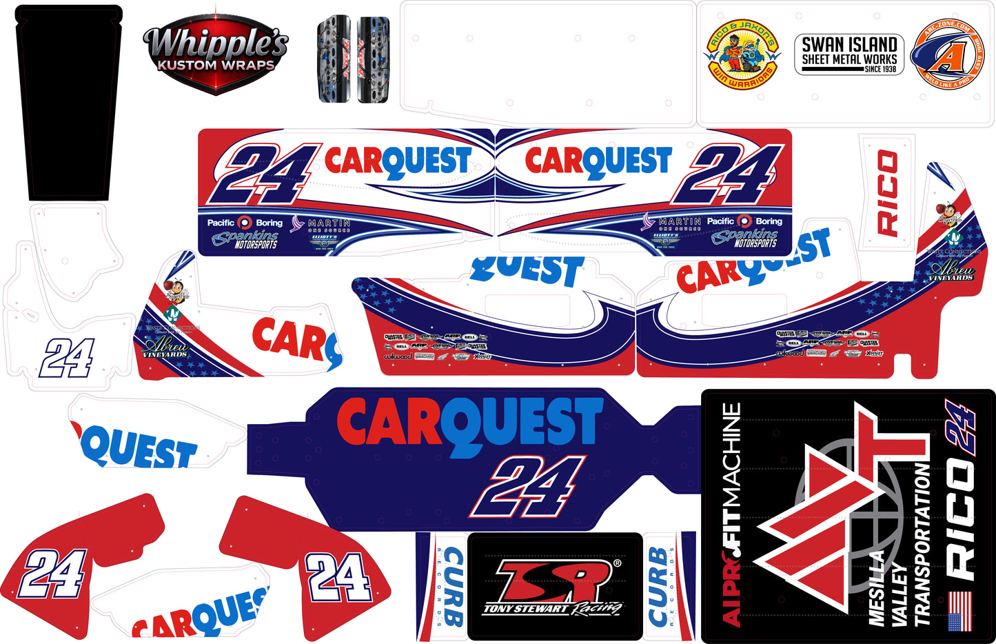 Rico TSR Racing Losi 22 Sprint Car Wrap