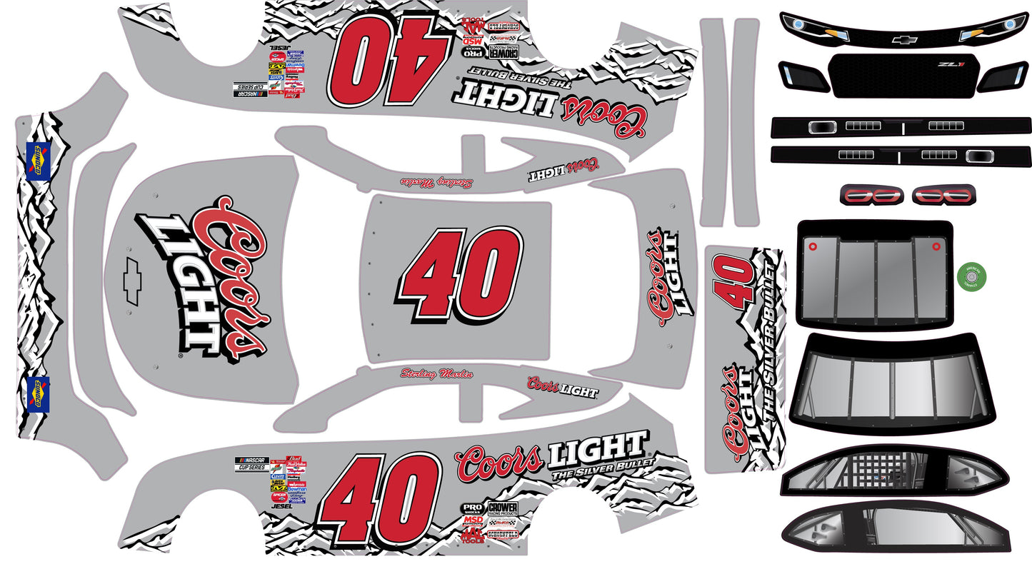 Sterling Marlin #40 Coors Light Chevy Wrap