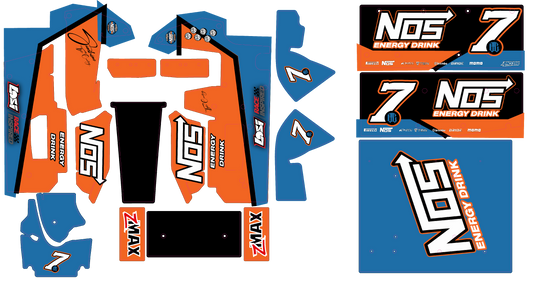 Losi 22s Sprint Car Sunshine Tyler Courtney Wrap Remote Control / RC