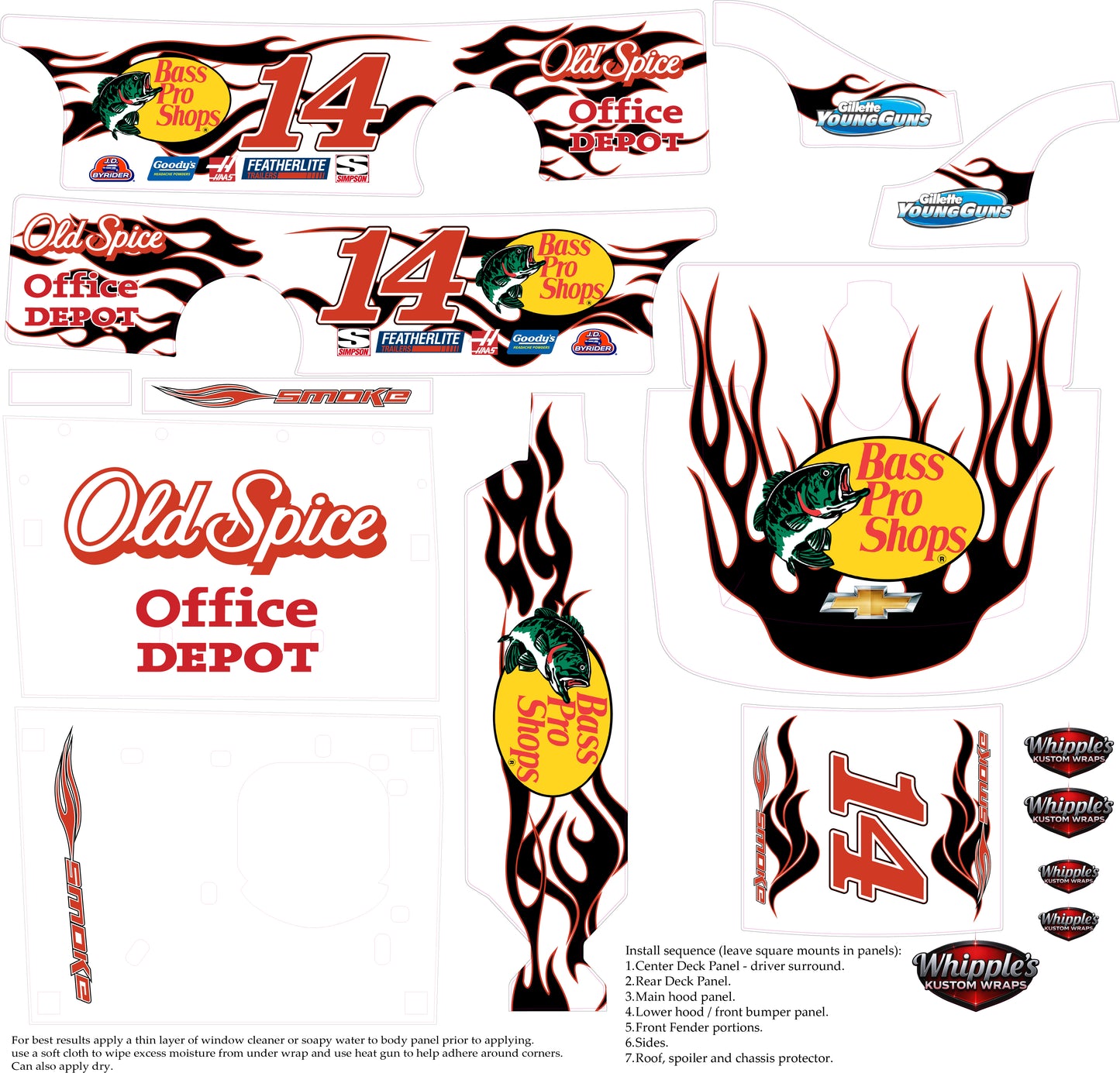 Tony Stewart Losi Late Model Wrap